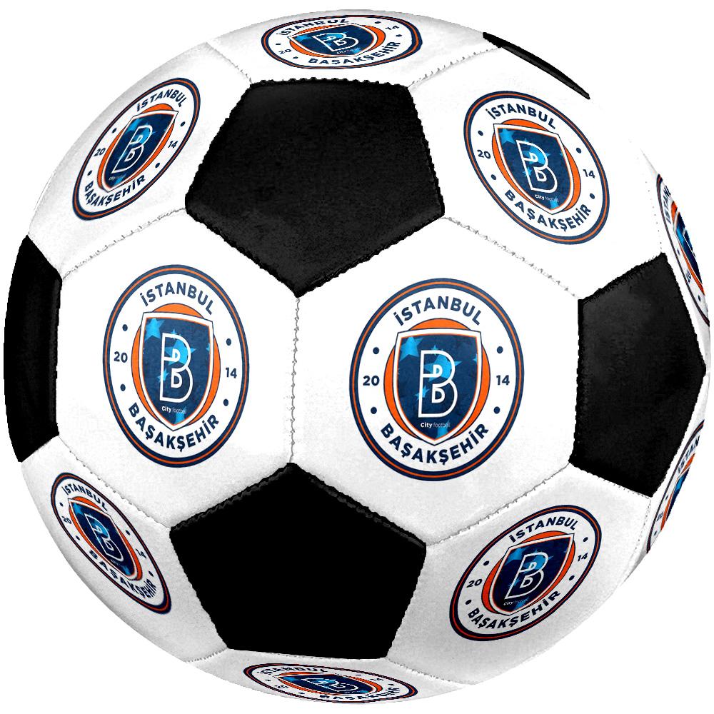 Ballon de Football Başakşehir d'Istanbul Coloré Tous Âges Cousu à la Machine PVC Prêt pour la Compétition Durable Haut Rebond.TAILLE5