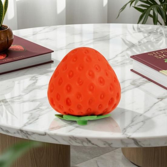 Adult Hand Stress Toy Fake Fruit Relief Toy, Peach Pineapple Strawberry Squeeze Giant Sensory Fidget for Home Office School