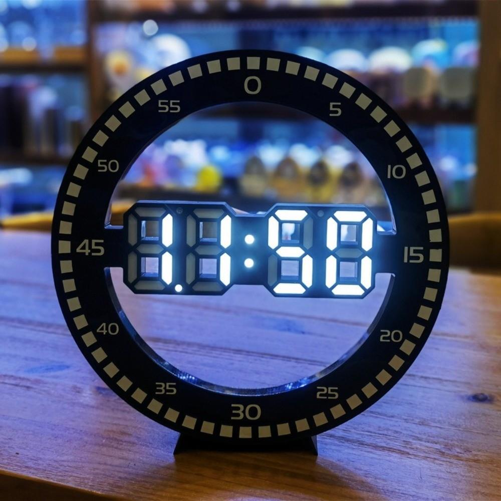 Simple Modern Led Digital Wall Clock Portable Jumping Seconds Luminous Wall Clock Wall Mounted Jump Second Clock Office