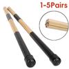 1-5Pairs 40cm Jazz Drum Brushes High Quality Bamboo Black Drum Brushes Percussion Drum Stick Replacement Kit Accessories