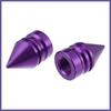 6pcs Purple Tire Stem Valve Caps Covers Spike Style Universal for Car Bike