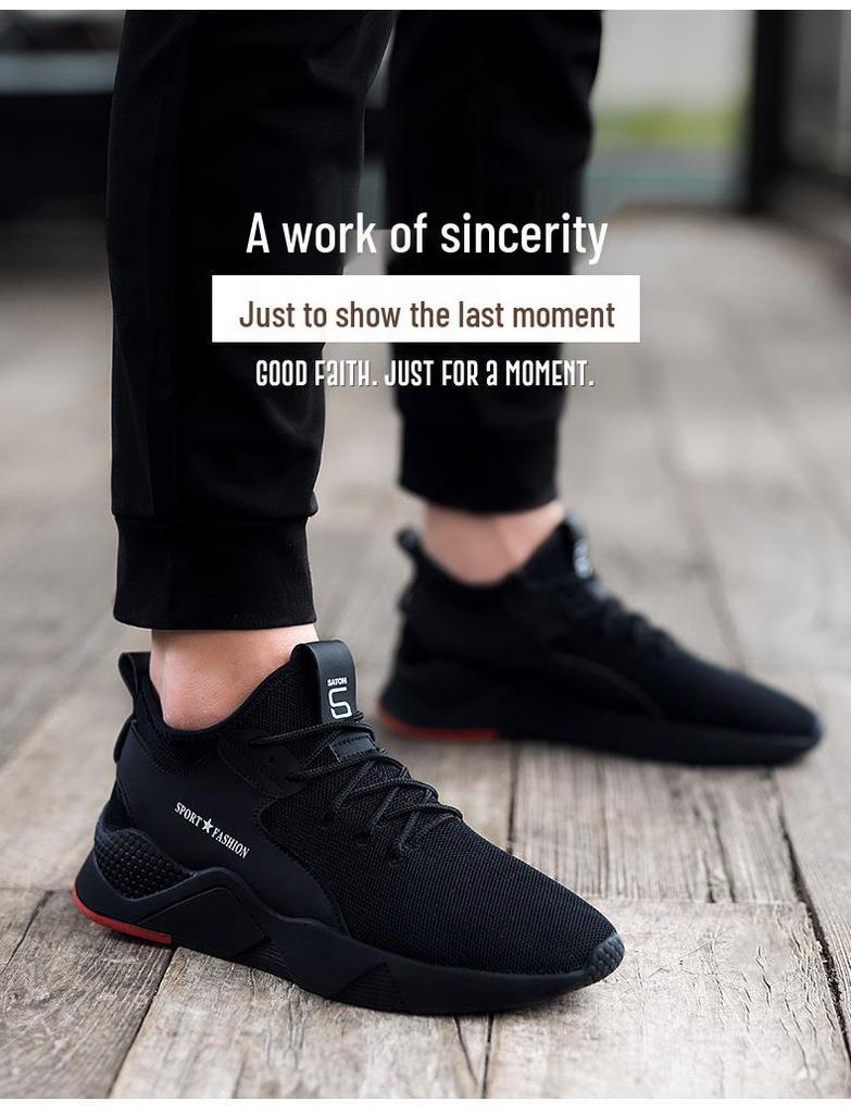 Andningsbara sneakers för män i stora storlekar: Mångsidiga Modetygskor för Vår & Höst
