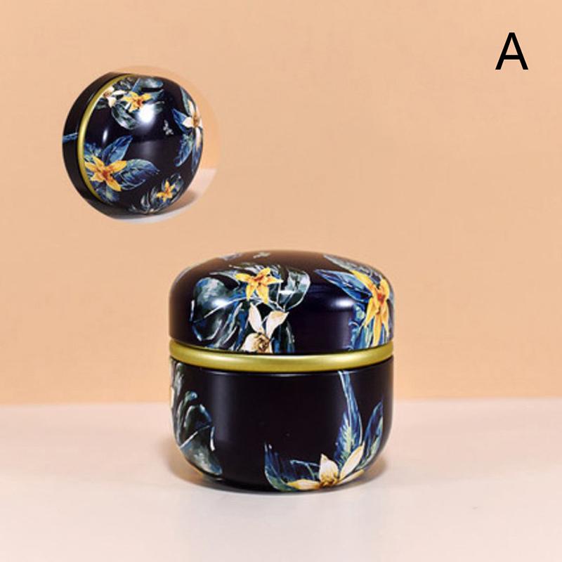 Tea Containers Candle Cans Tea Box Candy Snacks Small Round Cans Mini Portable Tin Cans Packaging