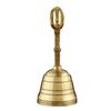 EdisonBrain Kongo Bell, Brass, Buddhist Altar Item, Esoteric Buddhist Ritual Item, Pilgrimage Supplies, Temple, Small, Height 11cm, Handheld Bell, Exo