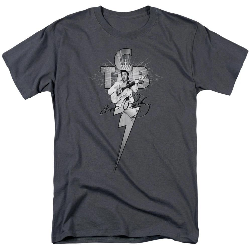 Elvis Presley - TCB Ornate -  Unisex Short Sleeve Children s T-shirt - Gray 140