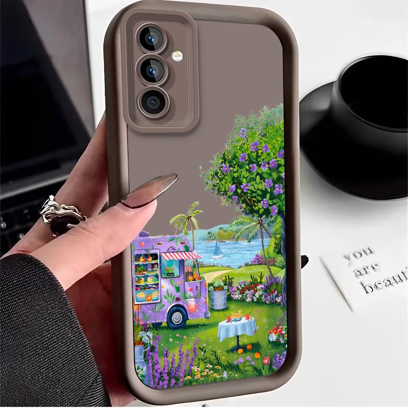 

Coastal Picnic Truck Case for Samsung Galaxy A53 A50 A50S A36 5G A35 A34 A33 A32 A30 A26 A24 A23 A22 A20 A16 A15 A13 4G Cover Galaxy M35 5G