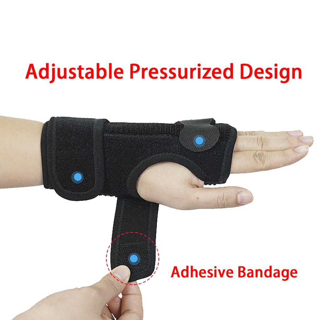 Alça de pulso com suporte de placa de alumínio, suporte de pulso ergonômico, adequado para a vida diária de trabalho, artrite, etc.. ( Opcional para mãos esquerda e direita)