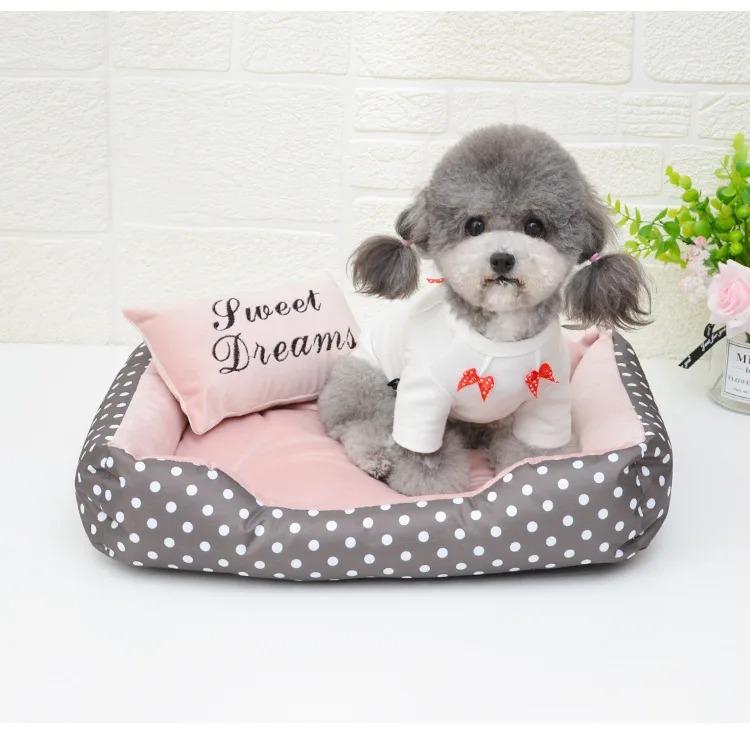 Dog Bed Plush Large Dogs Warm Bedding for Winter Fluffy Accessories Small Breeds Kennel Medium Sofa Pet Supplies Cats Mat Beds