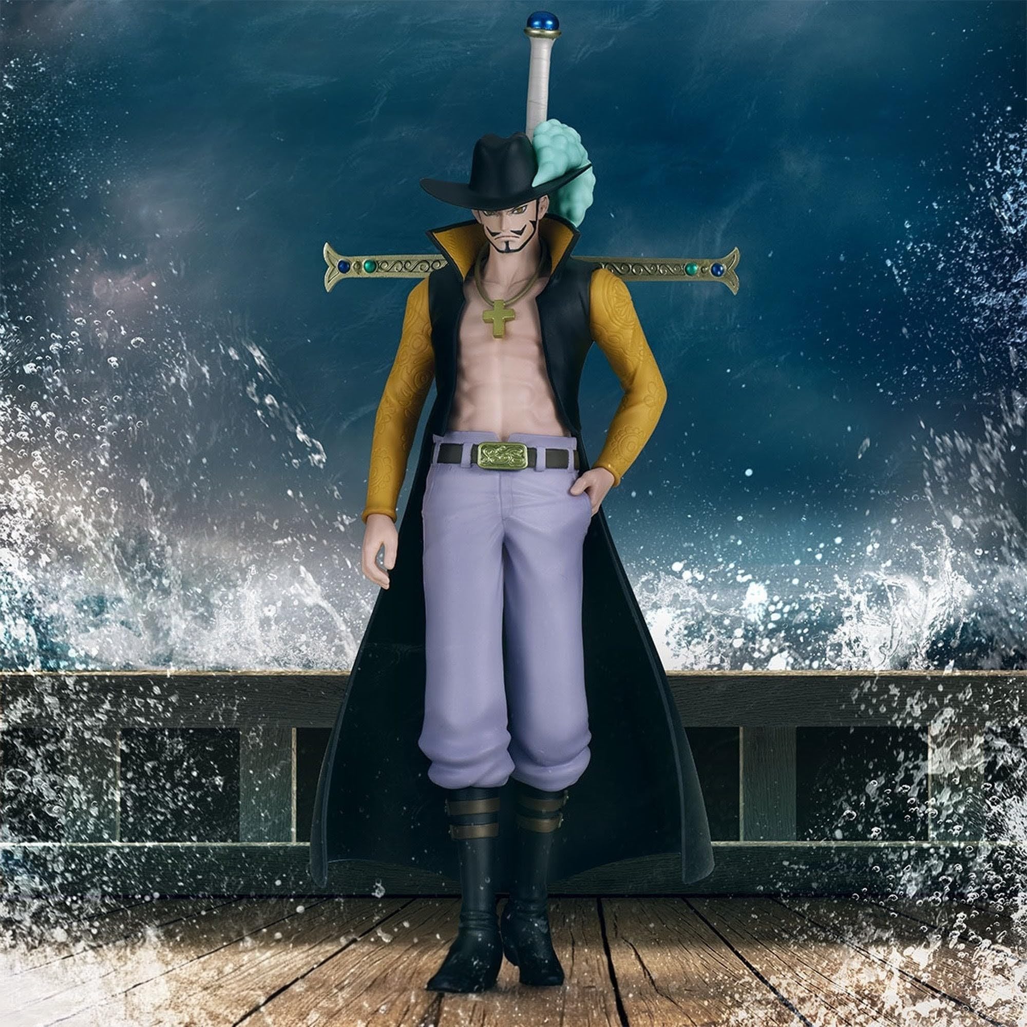 

One Piece Figure Mihawk THE Departure 16cm Size Approx.