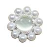 Beautiful Pearl Pearl Buttons Plum Blossom Metal Buttons Women'S Cardigan Blazer Sweater Decorative Buttons