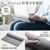 Sanwa Direct Laptop-Tisch für 15,6-Zoll-Laptops und Tablets, Leichtgewicht (580g), Gepolstert, Holzmaserung, Braun (Produktcode: 200-HUS006BR)