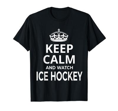 Eishockeyspieler Ruhe bewahren und Eis / Hockey schauen! T-Shirt