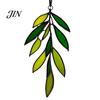 Lightweight Outdoor Decor Acrylic Leaf Hanging Pendant, Waterproof Sunproof Window Hanging, Decorative Four-leaf Clover Pendant Ornament with Colorful