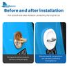 2PCS Door Lock Buckle For Ford Mustang S650 GT 2024 2025 LHD RHD Car Door Damping Cushion Silicone Protect Shock Absorbing Pad