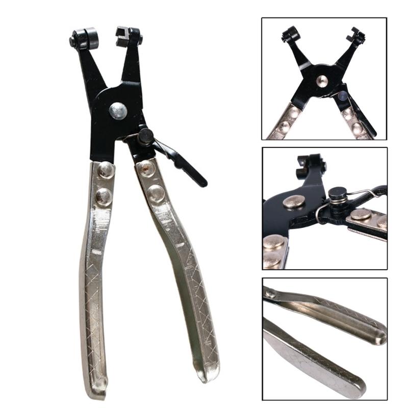 Flat Hose Clamp Plier Swivel Flat Band for Removal Installation of Rings Type or Flat-Band Hose Clamps Hose Locking Tool
