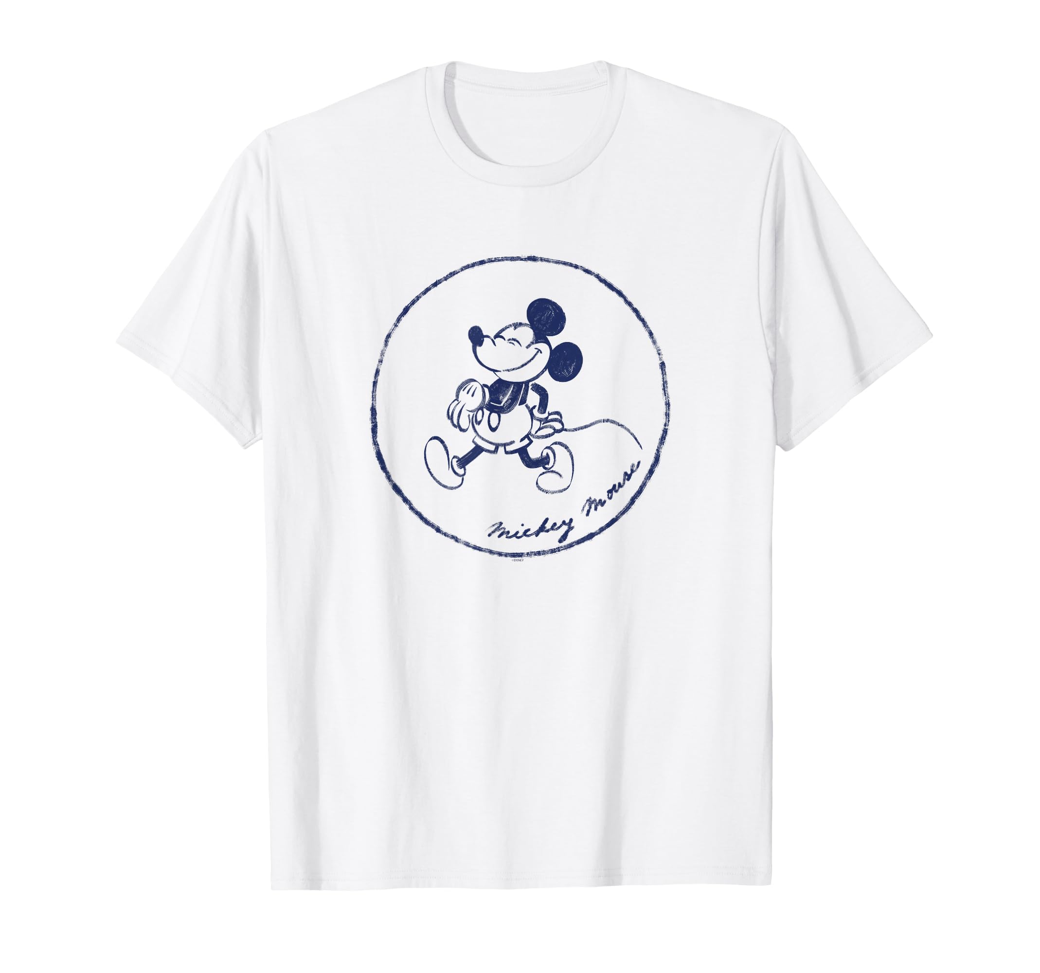 

Disney Mickey Mouse Retro Vintage Circle Walking T-Shirt