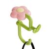 Portable Bag Hook Flower  Plastic Table Hook Purse Handbag Travel Bag Organizer Holder Office Decor Plastic Desk Side Hooks