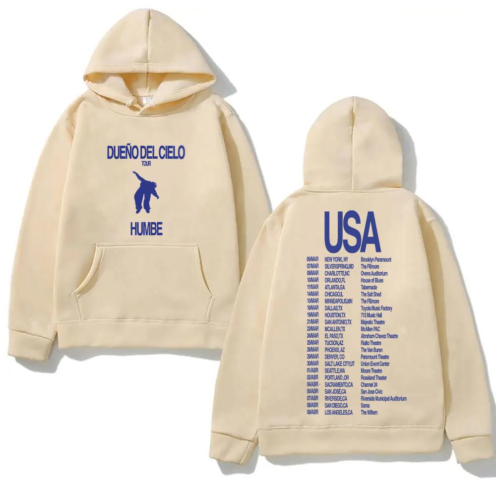 DUENO DEL CIELO tour 2026NEW Hooded Humbe AutumnWinter Aesthetic Sweatshirt with Hooded Fleece Clothes Sudaderas Casual Hoody