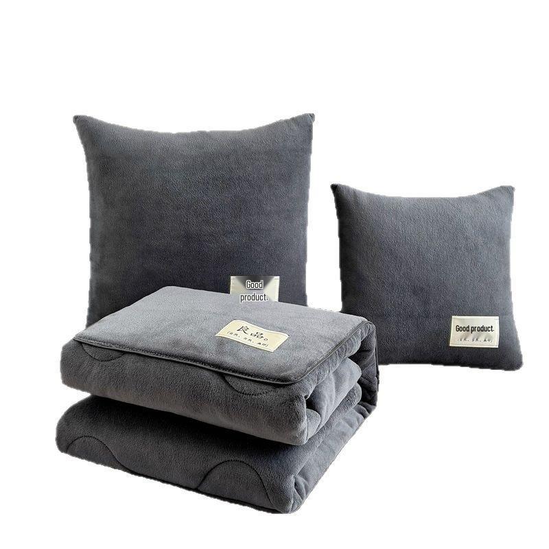 Milchsamt Zwei-in-Eins Kissen-Decke mit individuellem Logo für Büro oder Auto