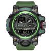 SANDA 3133 Student Electronic Wrist Clock Trendy Fashion Waterproof Week Day Display Digital Analog Watch Alarm Mode Teenager