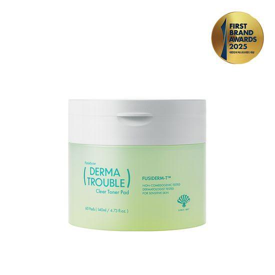 Fusidyne Derma Trouble Clear Toner Pads 60 Sheets