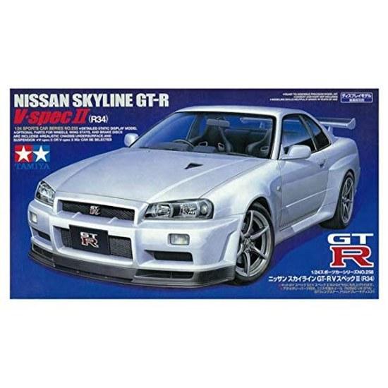 Tamiya 1 24 Sports Car Series No. 258 Nissan Skyline GT-R V-Spec II Plastic Model 24258