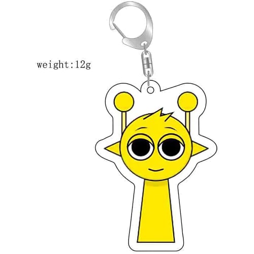 Splunky Keychains, Set of 10, Acrylic Keychain Pendants, Singing Monsters, Horror Game Accessories, Character Charms, Key Bag Decorations, Gifts, Unof