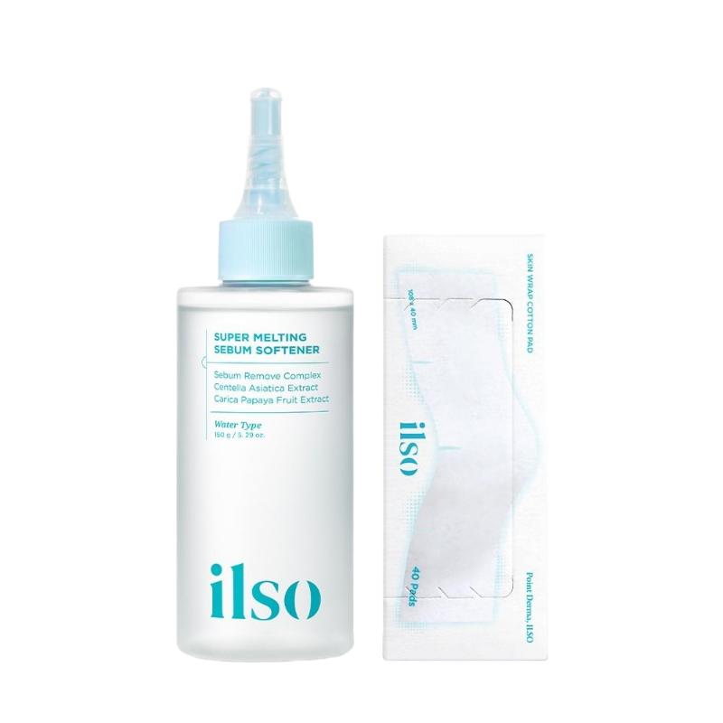 Ilso Sebum Cleaner Super Melting Sebum Softener with Cotton Pads Set Deep Pore Care 150g