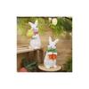 Easter Rabbit Resin Craft With Angel And Sunflower For Gift And Home Decor