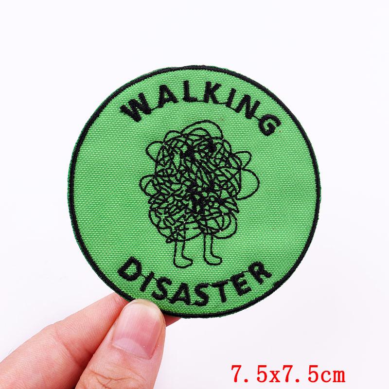 Cartoon /Bottle Embroidery Patch Diy Colorful Letter Patch Iron On Patches For Clothing Thermoadhesive Patches For Clothes Badges