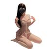 2026 Sexy Polka Dot Nightgown & Push-Up Corset Set with Steel Boning