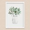 Bohemian Watercolor Tropical Plant Canvas Painting Monstera Banana Leaf Eucalyptus and Fern Art Posters Aesthetic Bedroom Decor