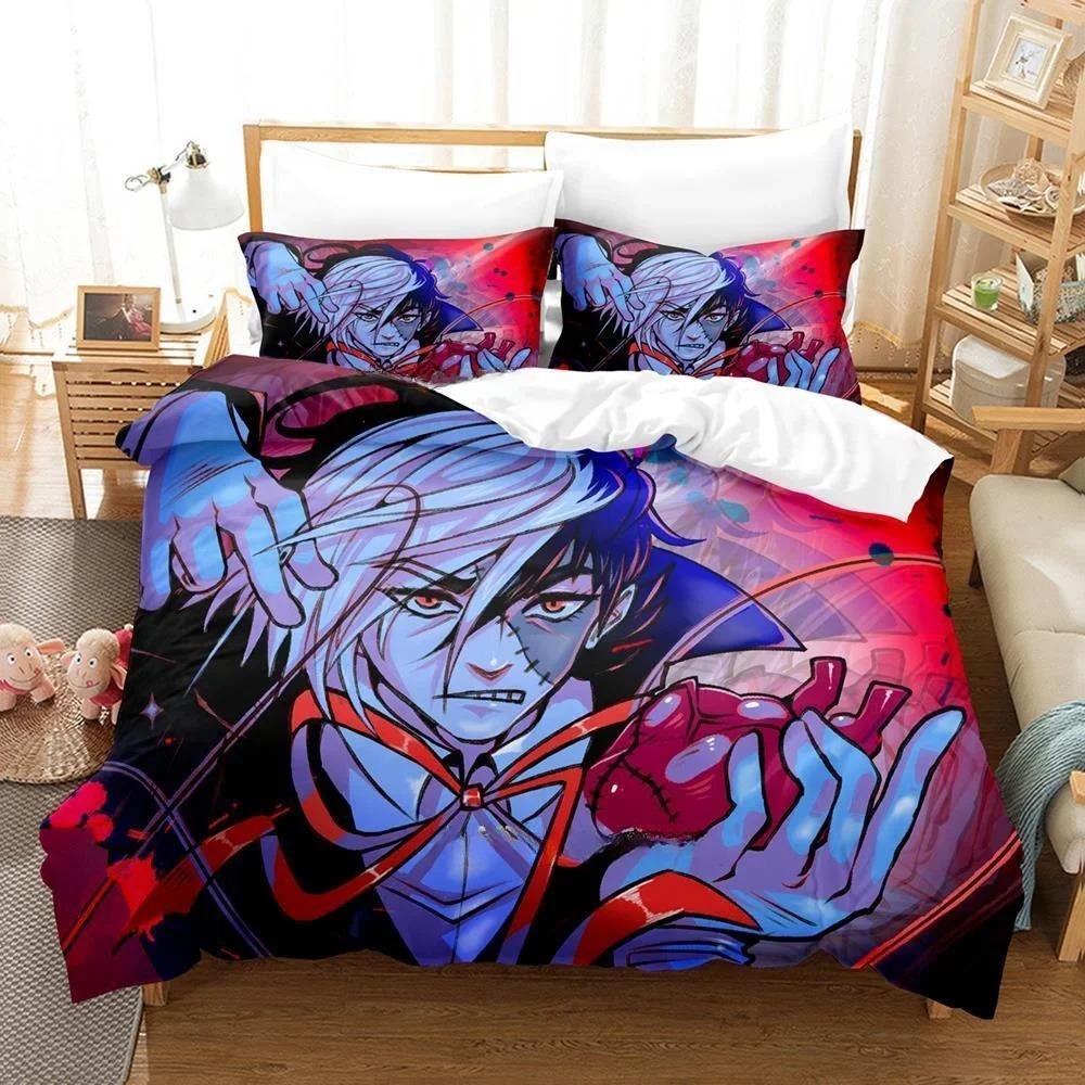 Comfortable Anime Print Duvet Cover Set With Duvet Cover And Pillowcases Single Twin Full Queen King Sizes For Adults And Kids