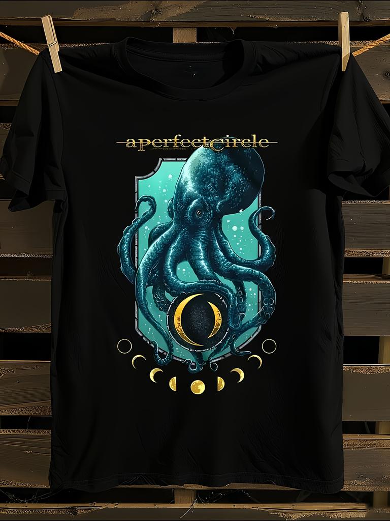 Vintage Octo Phase Graphic T-Shirt Mens Tshirt Womens Tshirts with Letters Print Short Sleeves T-Shirt Casual Street Tee Shirt Top