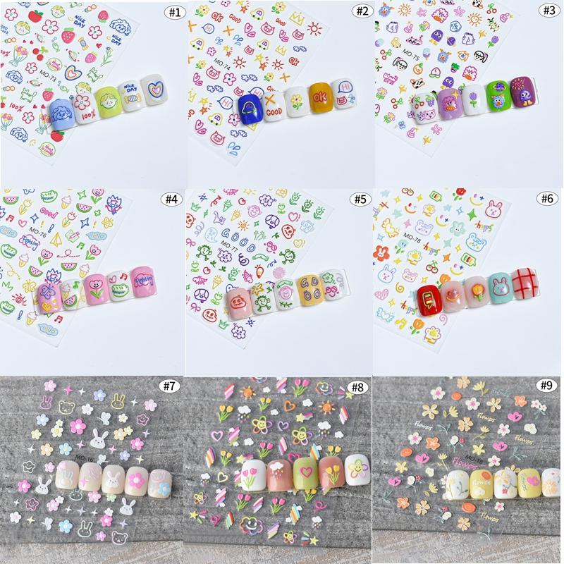 Cartoon Mini Sticker Book Tiny Pet Food Stickers Book Children Girls Nail Sticker Decor Diy Notebook Scrapbook Planner Decals