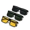 Gm Square Simple Thick Frame Sunglasses Yellow Men'S And Women'S Trendy Brand Retro High-End Sunglasses