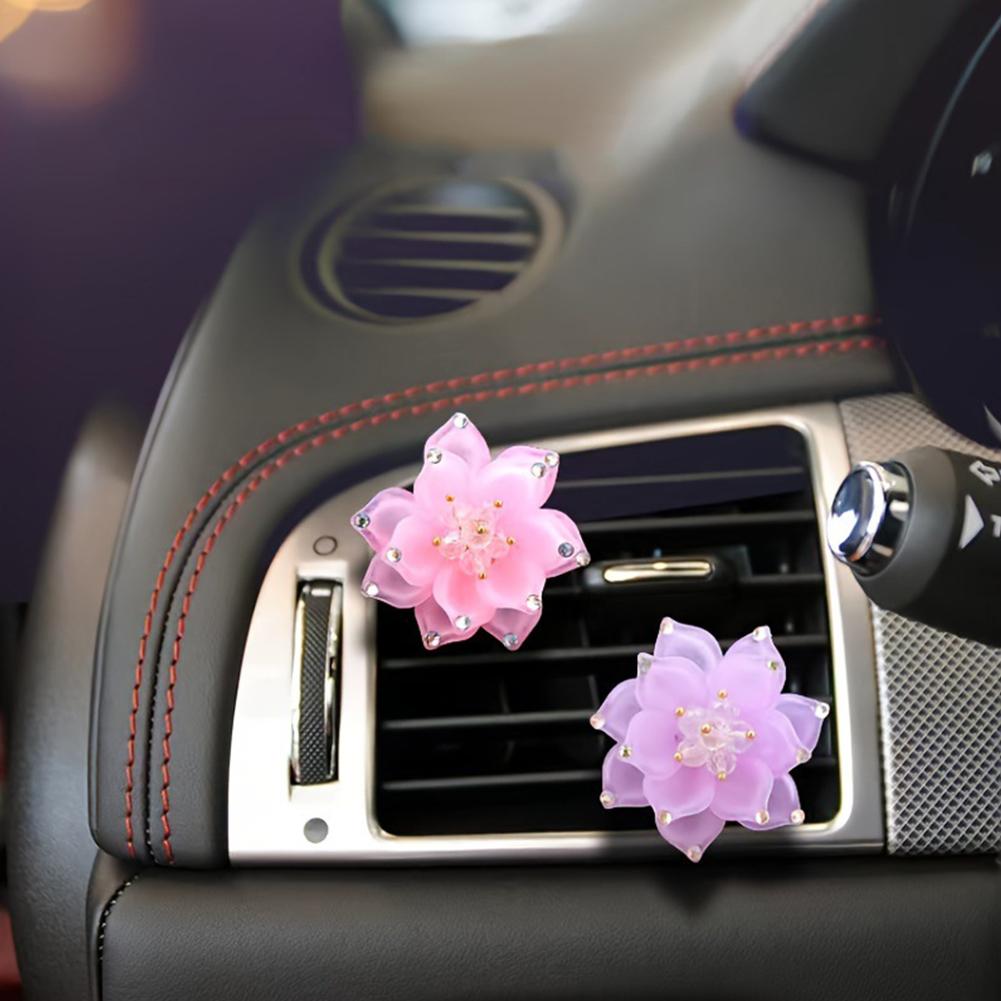 Car Flower Aromatherapy Air Conditioning Vent Perfume Clip Aroma Diffuser Air Freshener Car Interior Floewres Decoration