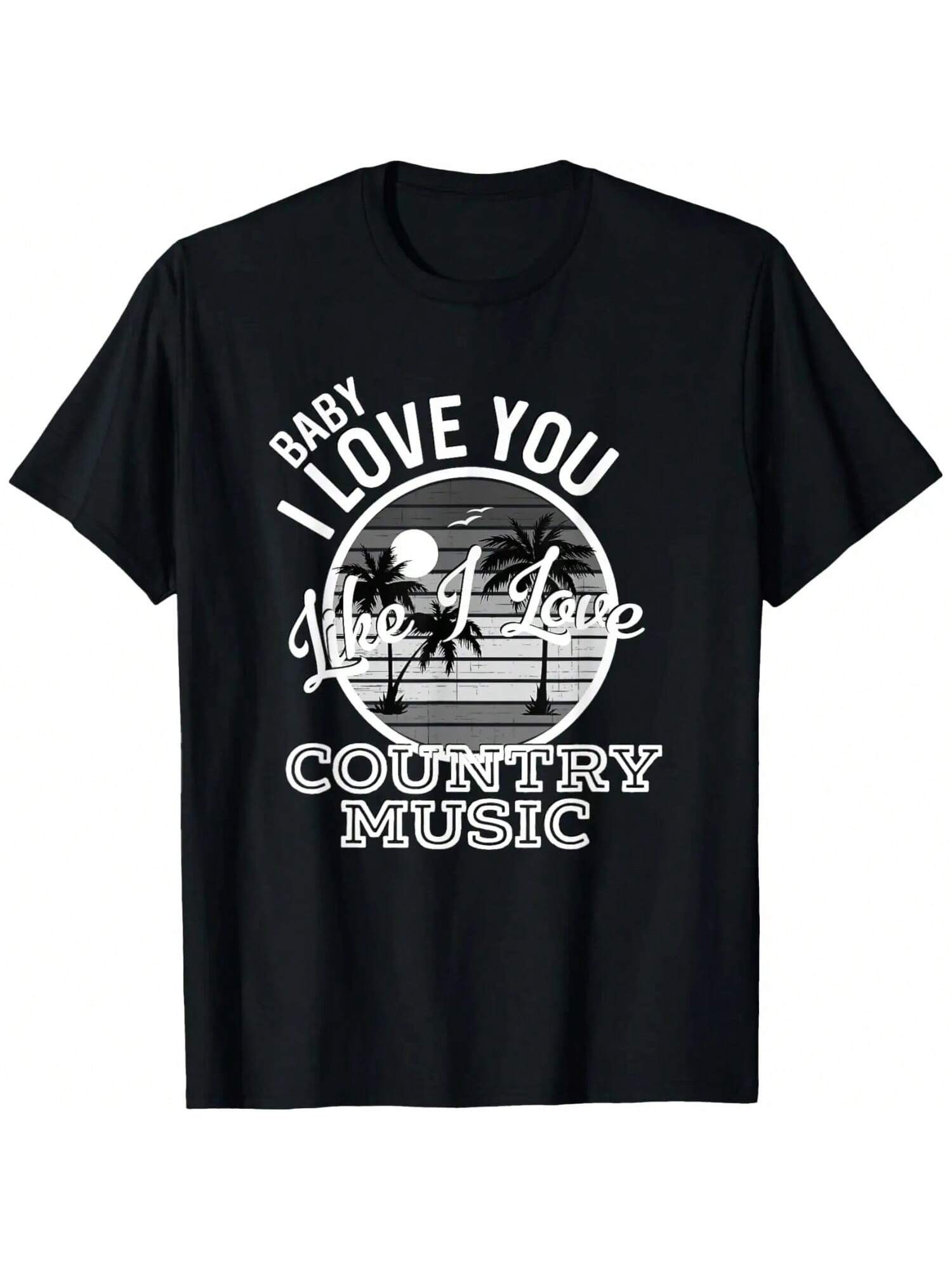 Like I Love Country Music Country Song Lyrics T-Shirt S разноцветный
