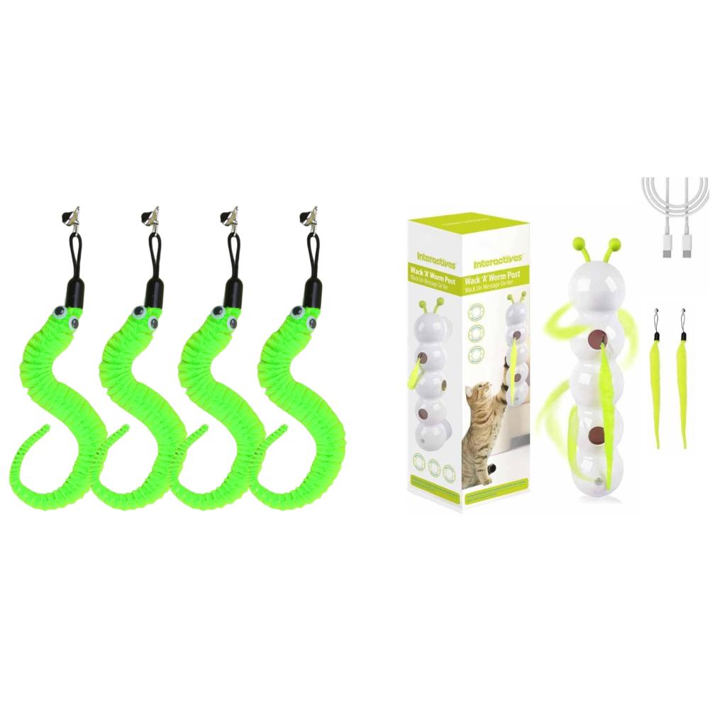 Interactive Teasing Cat Toy Motion Activated Kitten Toy Rechargeable Automatic Cat Toy with Tail for Indoor Cats Toy Ball