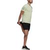 adidas T Shirts Men's Green Crew Neck Moderate Straight Fit HB7441