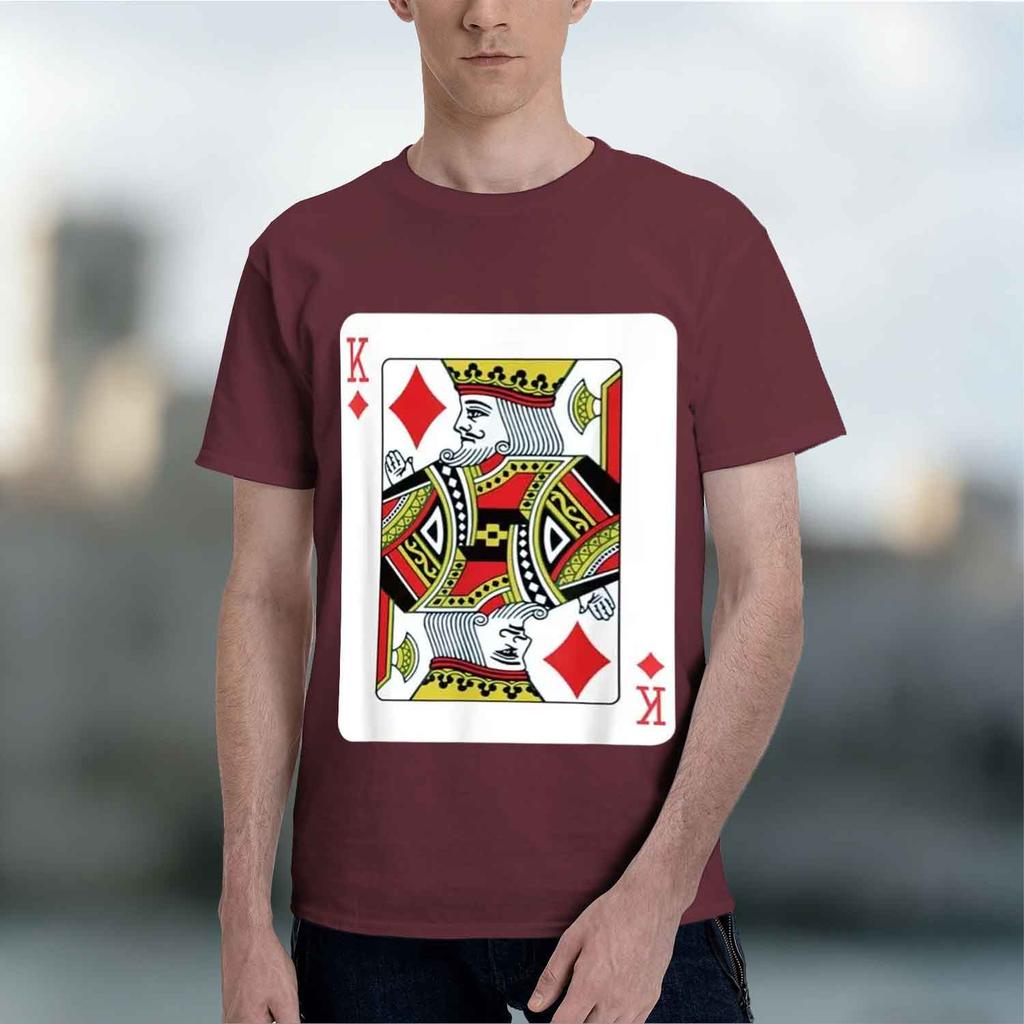 2026 New Model King Of Diamonds Playing Card Poker T Shirt
