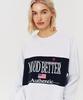MOODBETTER Vintage Authentic Long Sleeve White Melange