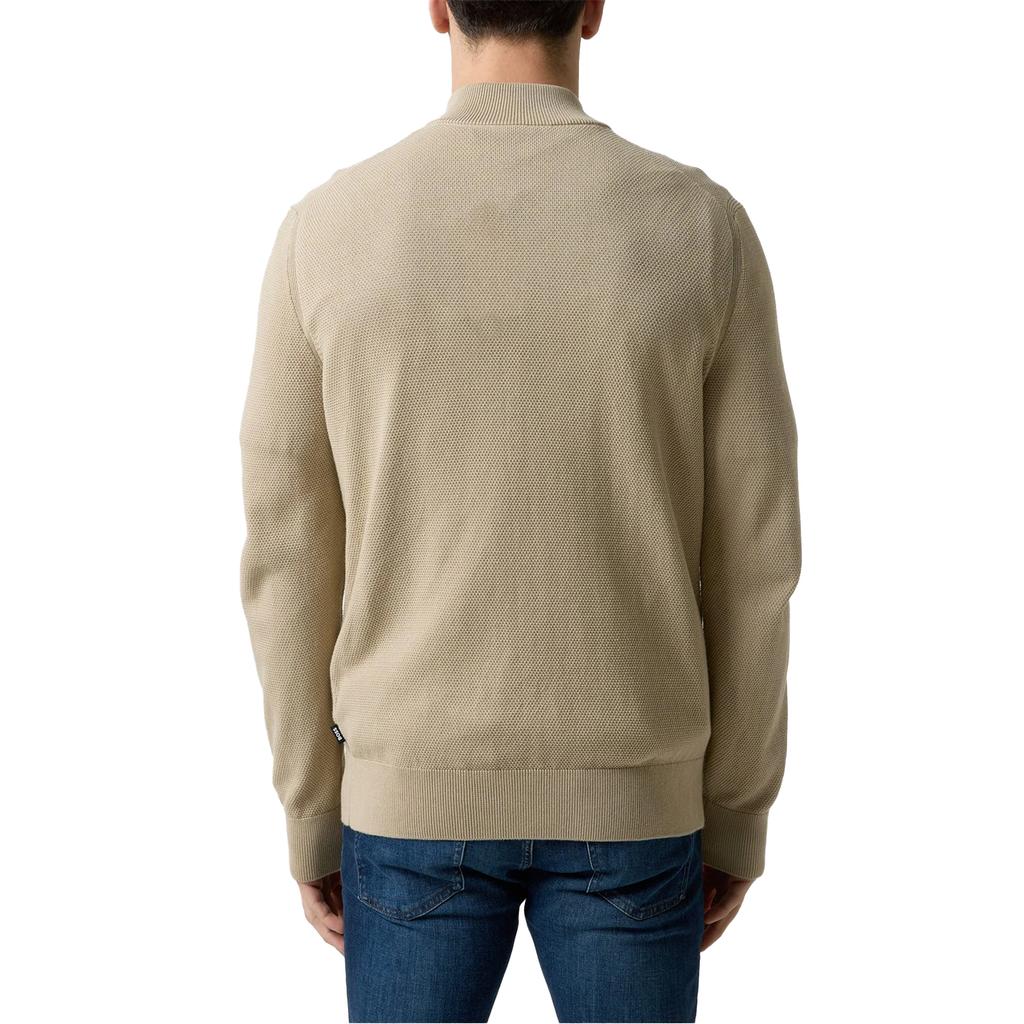 BOSS Mens Ebrando-P Knitted Half Zip Jumper