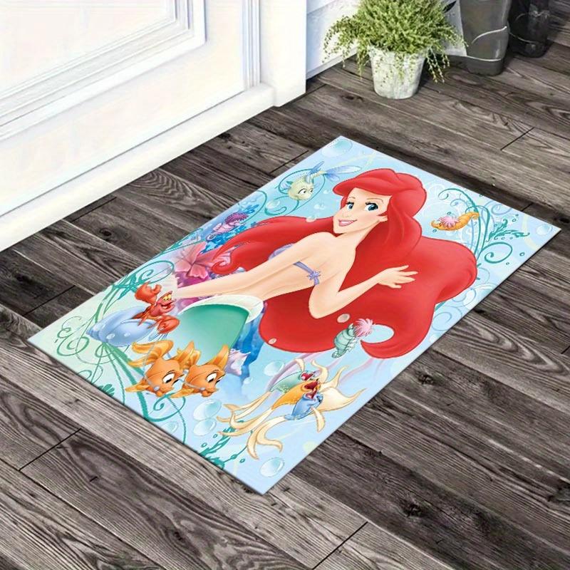 

1pc Mermaid Pattern Area Rug Soft Flannel Floor Mat for Living Room, Office, Bedroom, Outdoor and Camping, Sofa Coffee Table Floor Mat, Deco 60cm by 90cm