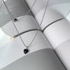 Love necklace design sense heart-shaped collarbone chain sweater chain retro couple jewelry pendant men's accessories