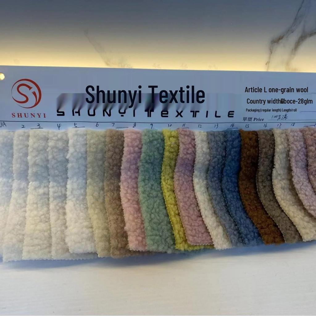 Granulierter Woll-Teddyfleece-Samt - Altai Lammwolle Kaschmir Mode Spielzeug Schuhmaterial