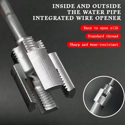 For 1/2 DN15 3/4 DN20 Plumbing Integrated Water Pipe Thread Opener PPR Thread Repair Tool Electric Drill Pipe Threading Device