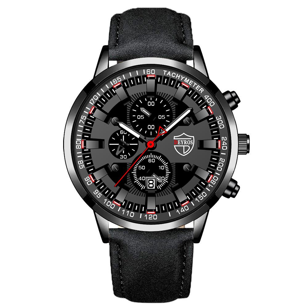 Stainless Steel Strap Watch Men'S Fashion Luminous Calendar Automatic Quartz Watch