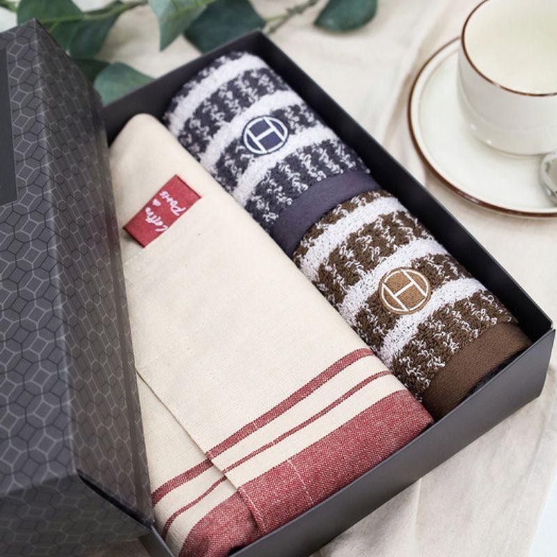 Songwol Towel Lette de Paris Apron 1P + Bokashi Ring Towel 2P Gift Set