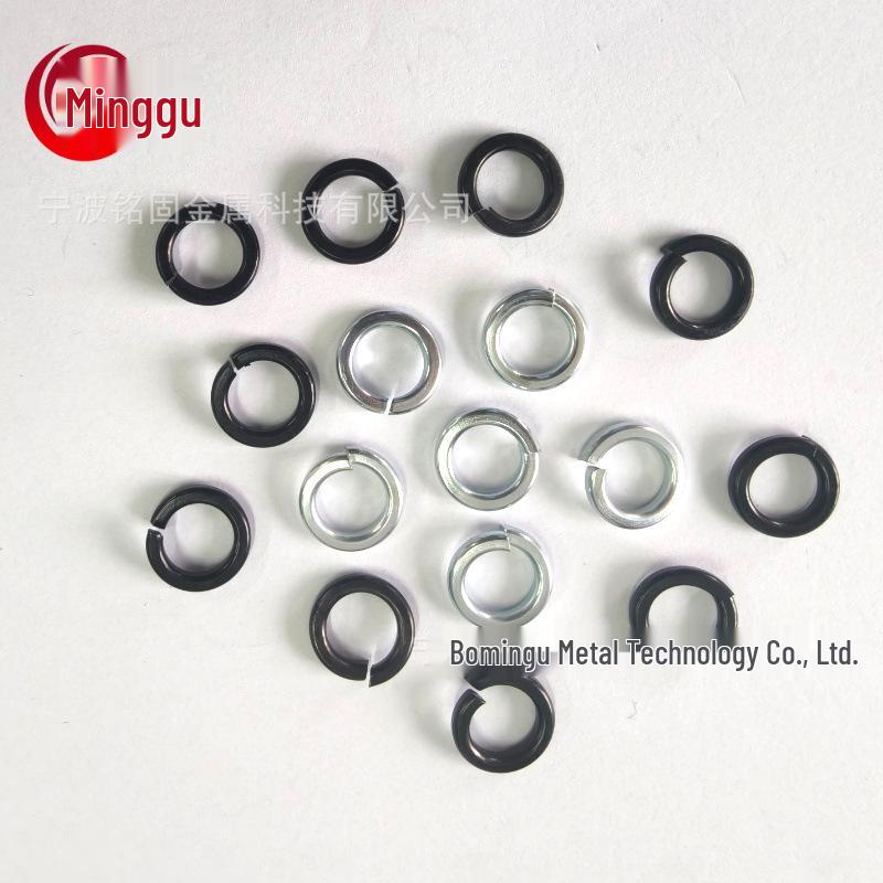 8x10x1/4~1-1/2" Galvanized Blackened Spring Lock Washers, High-Strength, Anti-Loosening, US & British Standards